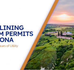 Arizona fiber route plan highlighting permit checkpoints and agency boundaries