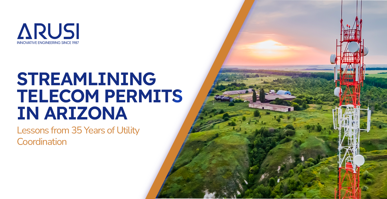 Arizona fiber route plan highlighting permit checkpoints and agency boundaries