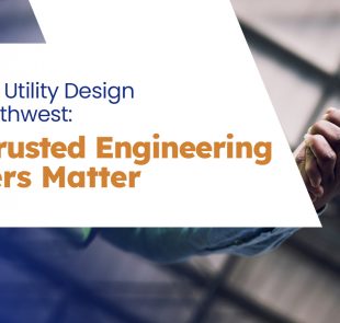 Utility corridor plan showing water, sewer, power, and fiber coordination in Arizona