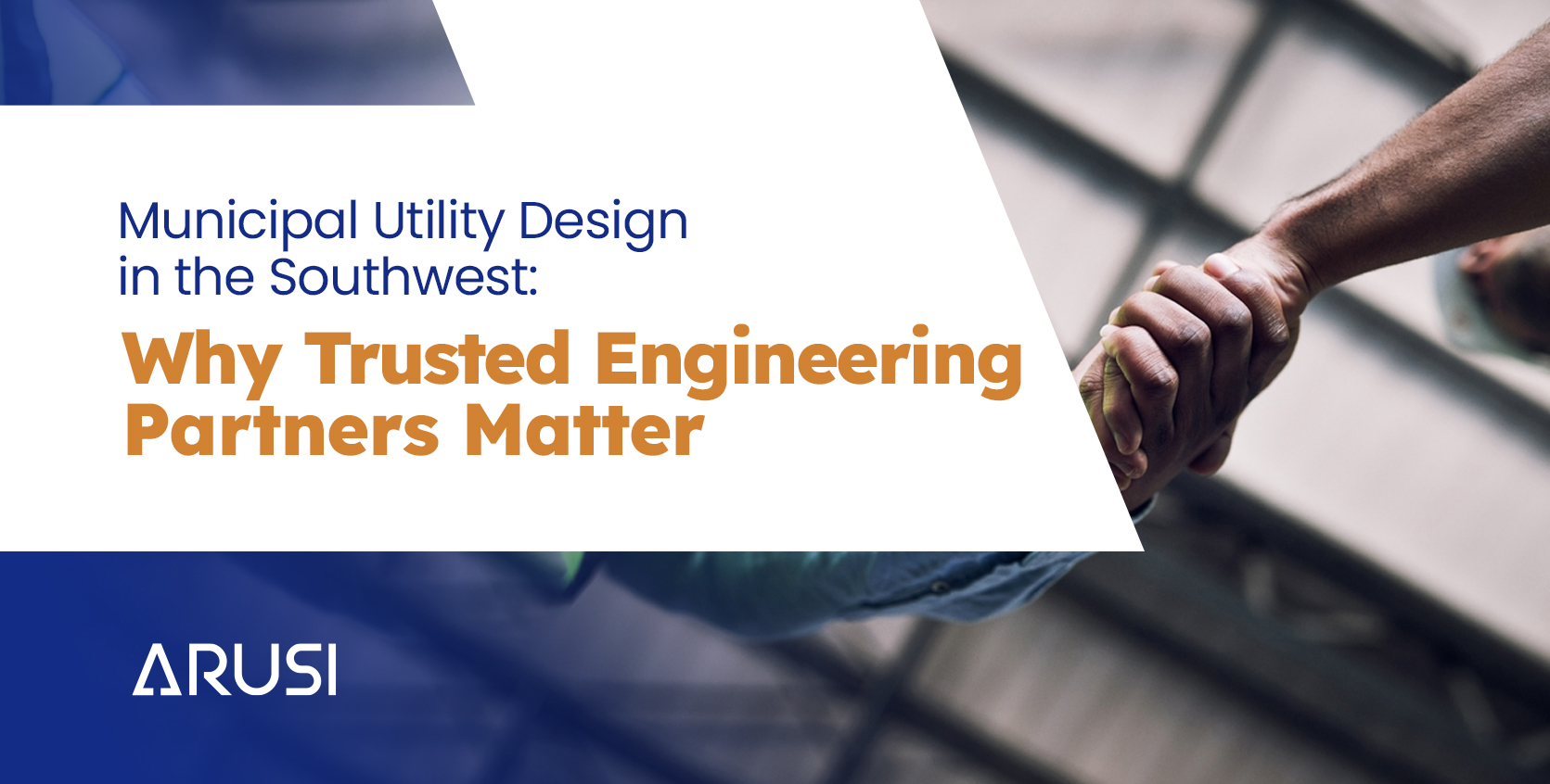 Utility corridor plan showing water, sewer, power, and fiber coordination in Arizona